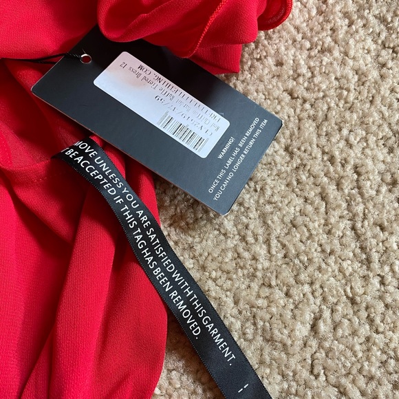 Dress, Red 3-Tiered BNWT - Picture 4 of 8